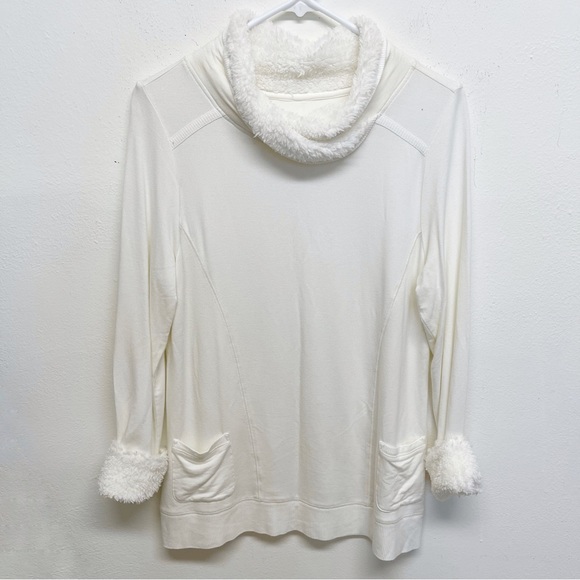 Soft Surroundings Women's Size Petite Small Cream Cozy Pullover Sweater - Picture 1 of 6